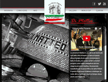 Tablet Screenshot of pizzeriadimatteo.com